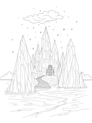 Crystalline Palace on a Frozen Lake