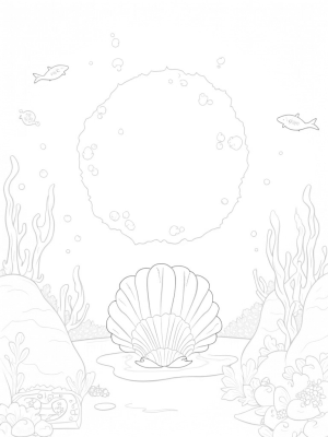 Underwater Grotto with Dolphins and Treasure