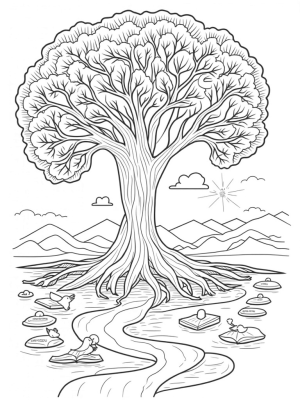 Ancient Tree of Parables and Doves