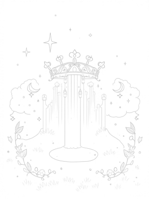 Majestic Tiara with Enchanted Mirrors and Stars