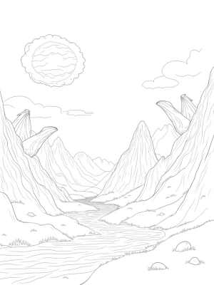 Majestic Mountains and Dragon Wings