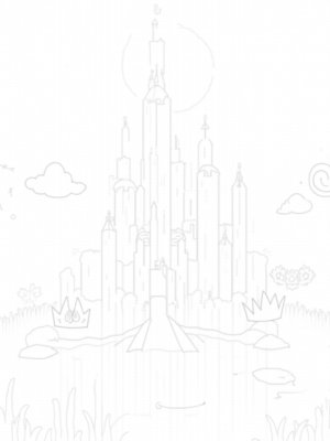 Crystal Castle Under the Moonlight