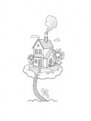 Dreamhouse on Fluffy Clouds with Fashion Garden