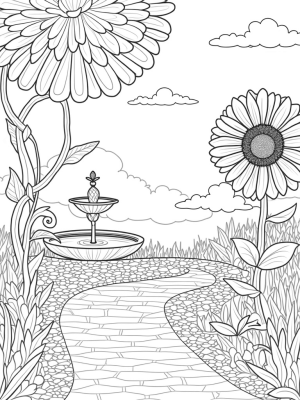 Giant Blossoms and a Sunflower Garden