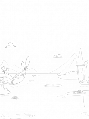 Floating Leaf Islands and a Sparkling Lake