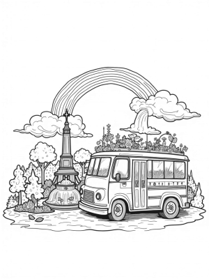 Oversized Bus Parts Cityscape