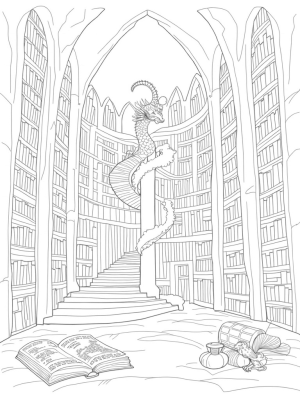 Dragon Guardian of the Ancient Library