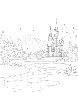 Crystal Ice Garden with Grand Ice Palace