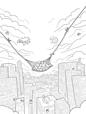 Twisted Skyscrapers and a Spider Silk Hammock