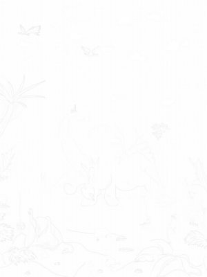 Brontosaurus in a Prehistoric Jungle