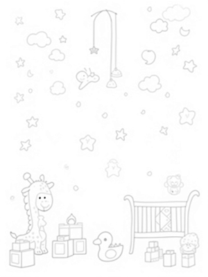 Floating Baby Animal Clouds and Playful Nursery