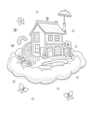 Dreamhouse on a Fluffy Pink Cloud