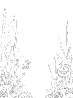 Underwater Garden with Jellyfish and an Octopus