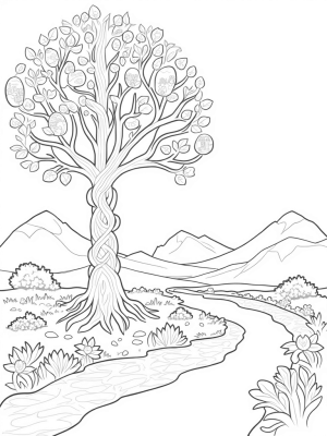 The Towering Tree of Knowledge with Miniature Biblical Scenes