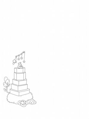 Colorful Nursery with Building Blocks and Teddy Bear