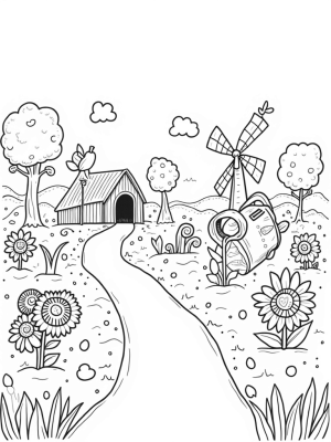 Oversized Vegetables and a Carrot Barn