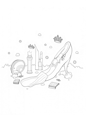 Giant Pink High Heel Slide in a Dreamy Fashion World