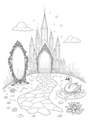 Crystal Castle with a Swan Carriage