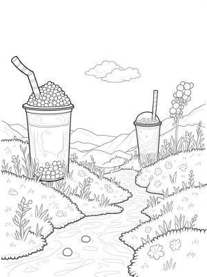 Boba Tea Garden Wonderland