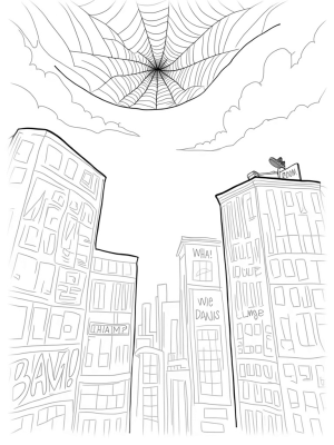 Bendy Skyscrapers and a Giant Spider in the City
