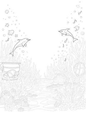 Dolphins in a Musical Coral Garden