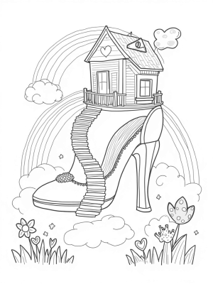 Dreamhouse High-Heeled Shoe on a Cloud