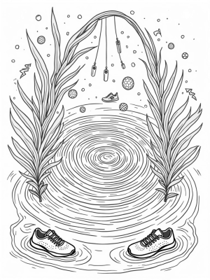 Swirling Sports Equipment Whirlpool