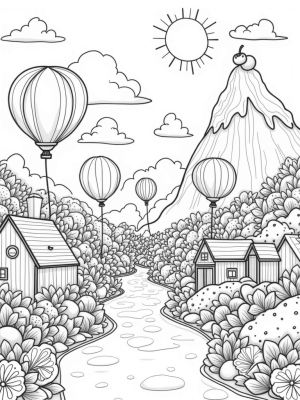 Boba Land with Cozy Tea Cup Houses