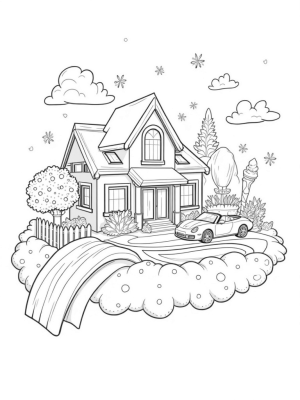 Dreamhouse on a Fluffy Pink Cloud