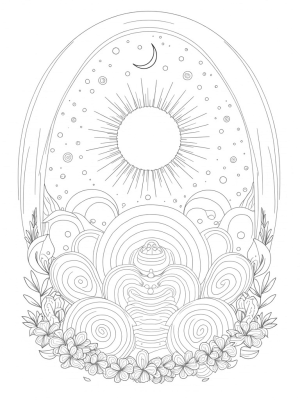 Celestial Garden of Circles and Stars