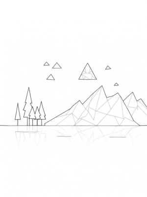 Floating Triangles in a Dreamy Landscape
