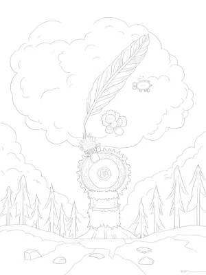 Titan Hand Cradling a Glowing Flower