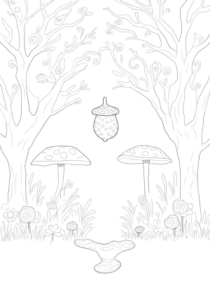 Twisted Trees and Colorful Mushrooms in a Shadowy Forest