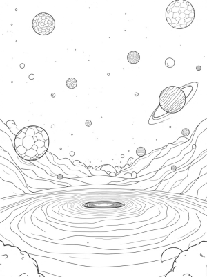 Cosmic Garden of Floating Spheres