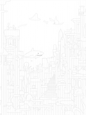 Underwater City of Shark Buildings