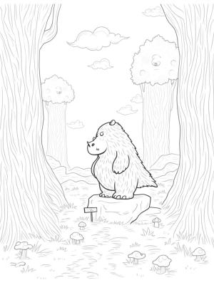 Gruffalo in a Whimsical Forest