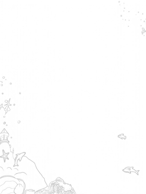 Dolphins Playing in an Underwater Garden