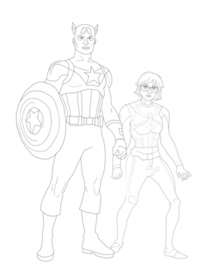 Captain America and Black Widow Team-Up