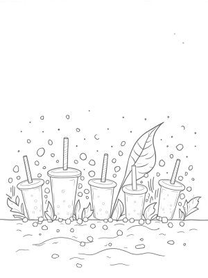 Boba Tea Blossom Garden