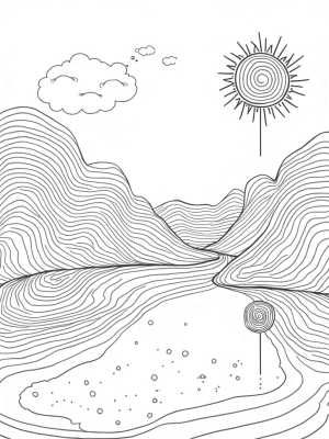 Floating Circles Above a Reflective Pond