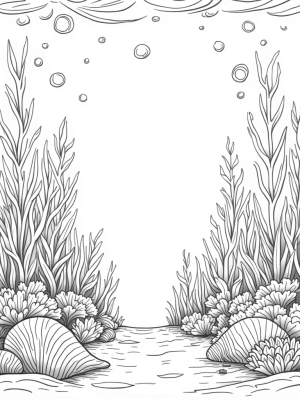 Luminous Underwater Garden with Coral and Fish