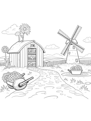 Oversized Vegetables and a Carrot Barn