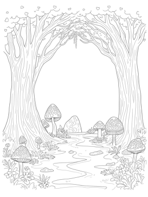 Twisted Trees and Heart-Shaped Pebbles in a Forest Glade