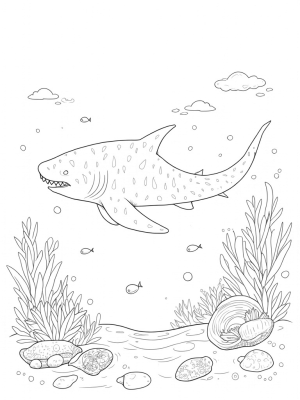 Coral Shark in a Colorful Underwater World