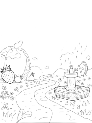 Giant Strawberries and a Lemonade Fountain