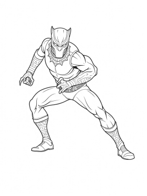 Black Panther Ready for Action in Wakanda