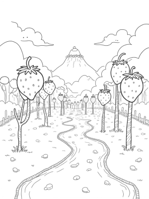 Oversized Strawberries and a Chocolate River