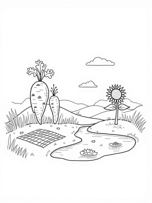 Giant Vegetables and a Cozy Quilt on the Farm