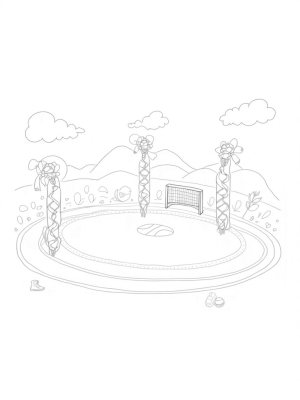 Giant Soccer Ball Sports Arena