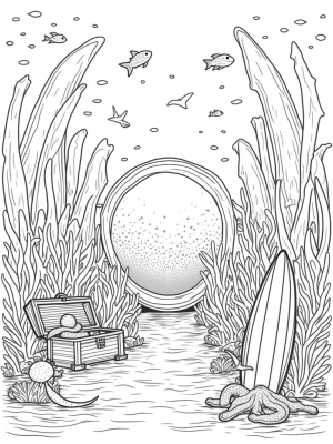 Underwater City of Coral and Shark Fins